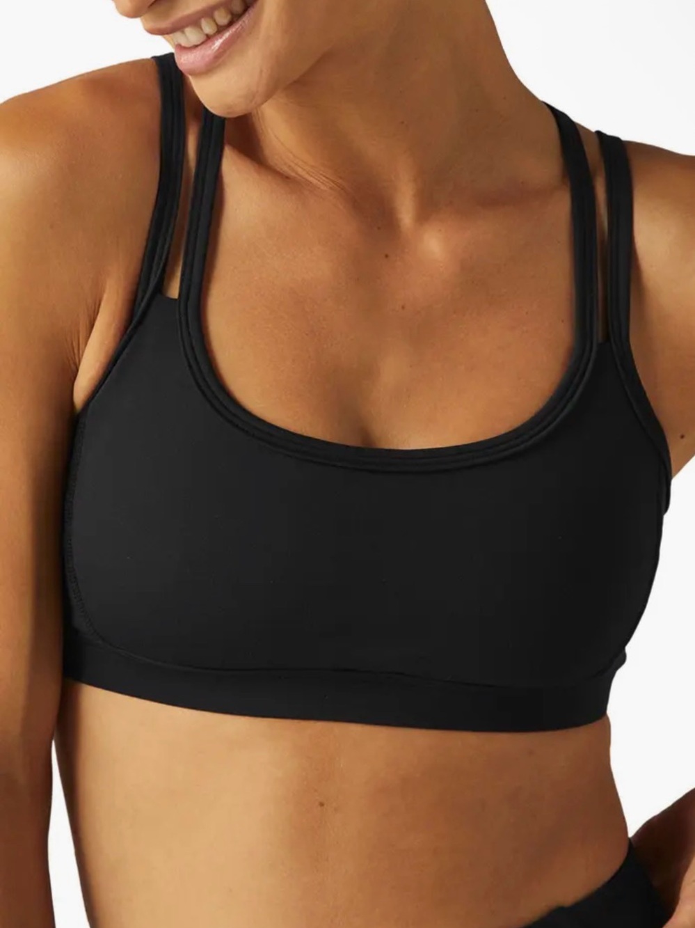 NWT Beyond Yoga Power Beyond Bootcamp Black Sports Bra